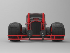 Hot rod Modello 3D