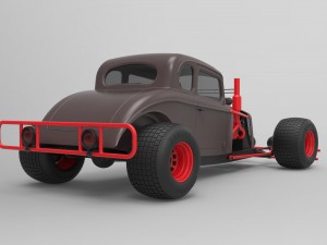 Hot rod Modello 3D