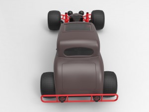 Hot rod Modello 3D