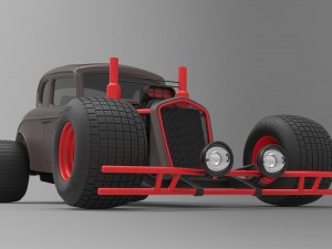 Hot rod Modello 3D