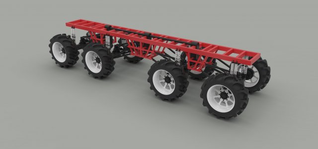 Chassis 8x8 3D मॉडल .c4d .max .obj .3ds .fbx .stl .blend 