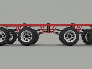 Chassis 8x8 3D मॉडल