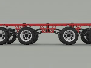 Chassis 8x8 3D Model