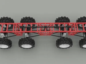 Chassis 8x8 3D Model