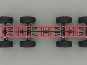 Chassis 8x8 3D मॉडल