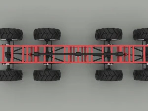 Chassis 8x8 3D Model