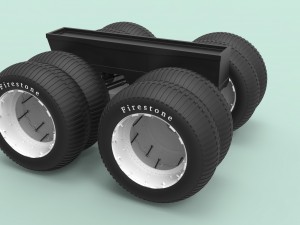 Chassis for monster truck 3D मॉडल