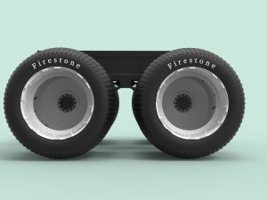 Chassis for monster truck 3D मॉडल