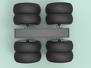 Chassis for monster truck 3D मॉडल