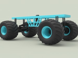 Chassis for monster vehicle 3D Model