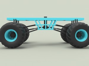 Chassis for monster vehicle 3D Model