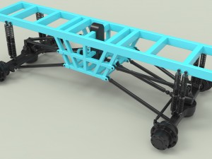 Chassis for monster vehicle 3D Model