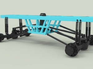 Chassis for monster vehicle 3D Model