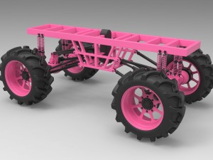 Chassis for mud truck 3D Model