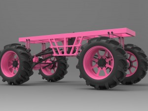 Chassis for mud truck 3Dモデル