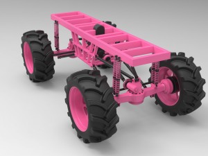 Chassis for mud truck 3Dモデル
