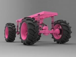 Chassis for mud truck 3Dモデル