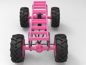 Chassis for mud truck 3Dモデル
