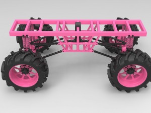 Chassis for mud truck 3Dモデル