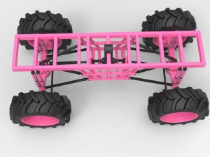 Chassis for mud truck 3Dモデル