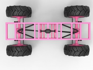 Chassis for mud truck 3Dモデル