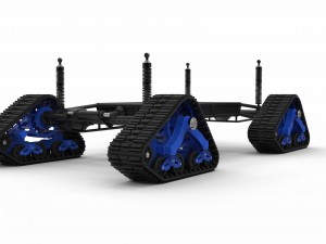 Chassis for vehicle with mattracks suspension tracks 3D 모델