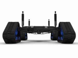 Chassis for vehicle with mattracks suspension tracks 3D 모델