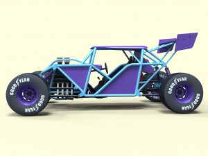 Road buggy 3D Model