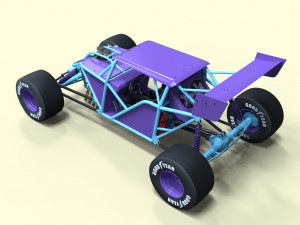 Road buggy 3D Model