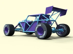 Road buggy 3D Model