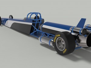 Jet dragster 3Dモデル