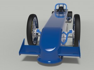 Jet dragster 3D-Modell