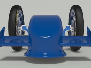 Jet dragster 3D-Modell