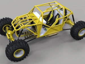 Rock crawling buggy 3D Model
