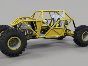 바위 크롤링 버기 3D 모델