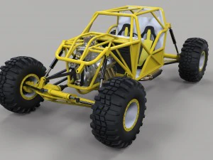 바위 크롤링 버기 3D 모델