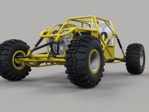 바위 크롤링 버기 3D 모델