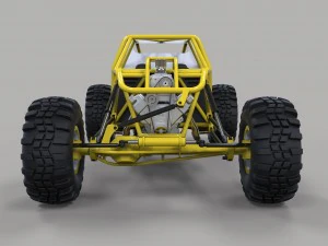 바위 크롤링 버기 3D 모델