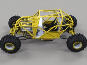 바위 크롤링 버기 3D 모델