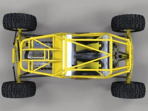 바위 크롤링 버기 3D 모델