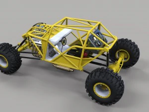 바위 크롤링 버기 3D 모델