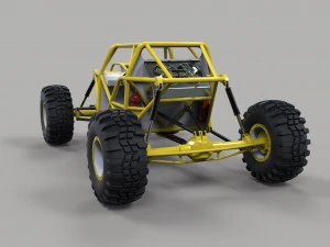 바위 크롤링 버기 3D 모델