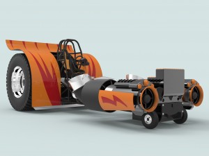 Jet pulling tractor 3D Модель