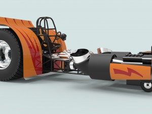 Jet pulling tractor 3D Модель