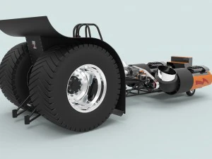 Jet pulling tractor 3D Model