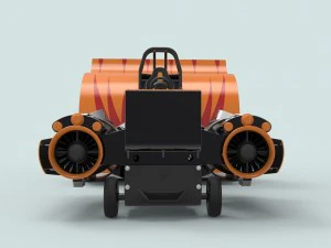 Jet pulling tractor 3D Model