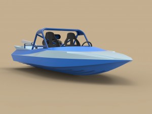 Jet sprint boat Modèle 3D
