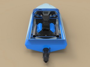 Jet sprint boat Modèle 3D