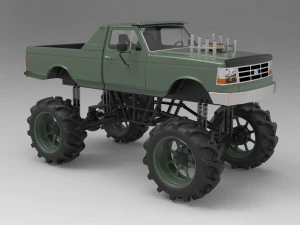 Mud truck 3D Model