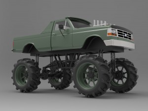 Mud truck Modelo 3D